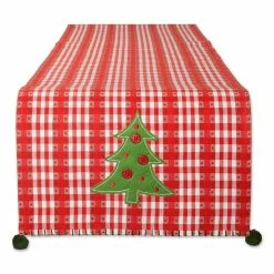 Budget 💯 Kitchen & Dining DII® Jolly Tree Reversible Embellished Table Runner 😍