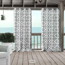 Outlet 🎁 Window Treatments Elrene Marin Indoor/Outdoor Grommet Curtain Panel ✨ -Elements furniture shop unnamed file 1308