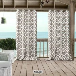 Outlet 🎁 Window Treatments Elrene Marin Indoor/Outdoor Grommet Curtain Panel ✨ -Elements furniture shop unnamed file 1310