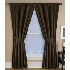 Outlet 🧨 Window Treatments Elrene Versailles Curtain Panel - Chocolate 🌟