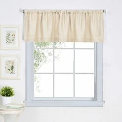Brand new 🎉 Window Treatments Elrene Cameron Ivory Valance - 60x15 ❤️