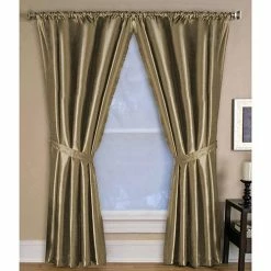 New ❤️ Window Treatments Elrene Versailles Curtain Panel - Gold 👏