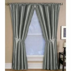 Brand new 👍 Window Treatments Elrene Versailles Curtain Panel - Grey 🎉