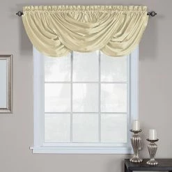 Promo ๐ Window Treatments Elrene Versailles Ivory Window Valance - 52x36 ๐ฏ