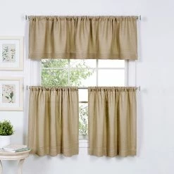 Best Pirce ✔️ Window Treatments Elrene Cameron Linen Valance - 60x15 😀 -Elements furniture shop unnamed file 1339