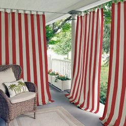 Discount 🤩 Window Treatments Elrene Highland Stripe Tab Top Curtain Panel 💯 -Elements furniture shop unnamed file 1365