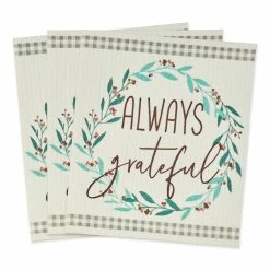 Best Pirce 💯 Kitchen & Dining DII® Always Grateful Swedish Dishcloth Set Of 3 🌟