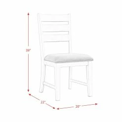Budget 🔥 Furniture & Mattresses Elements Park Creek Ladder Back Side Chair Set 👍 -Elements furniture shop unnamed file 245