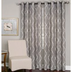 Buy ✨ Window Treatments Elrene Medalia Grommet Curtain Panel - Stone 😀