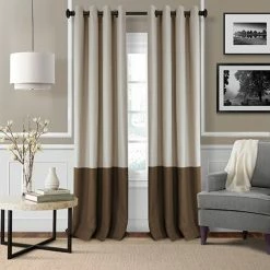 Hot Sale 🛒 Window Treatments Elrene Braiden Room Darkening Grommet Curtain Panel 🔥 -Elements furniture shop unnamed file 375
