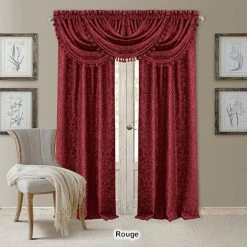 Outlet 🥰 Window Treatments Elrene Antonia Waterfall Room Darkening Valance - 52x36 💯 -Elements furniture shop unnamed file 405