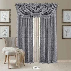 Outlet 🥰 Window Treatments Elrene Antonia Waterfall Room Darkening Valance - 52x36 💯 -Elements furniture shop unnamed file 406