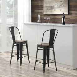 Top 10 🥰 Furniture & Mattresses Elements Moon Bar Stool Set 🤩
