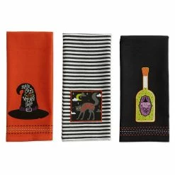 Best Pirce ✔️ Kitchen & Dining DII® Embellished Bewitched Kitchen Towels Set Of 3 👍