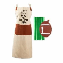 Promo ✔️ Kitchen & Dining DII® Football Kitchen Apron And Kitchen Towel Set Of 3 ✨