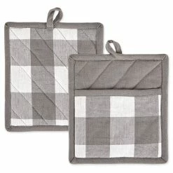 Best reviews of 💯 Kitchen & Dining DII® Buffalo Check Pot Holders - Set Of 2 😍